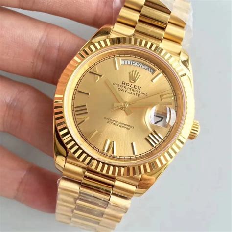 gold plated china rolex watch|does Rolex use real gold.